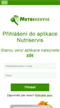 Mobile Screenshot of aplikace.nutriservis.cz